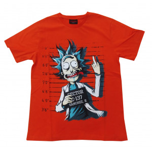 Rick And Morty - Sector C 137 (T-Shirt) Turuncu