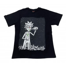 Rick And Morty - Rick Drunk (T-Shirt) Siyah