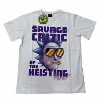 Rick And Morty - Savage Critic (Lisanslı T-Shirt) Beyaz 