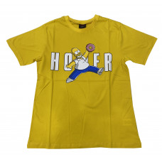 Simpsons - Homer Basketball (T-Shirt) Sarı