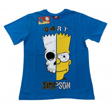 Simpsons - Bart Skull Half Face (T-Shirt) Sax 
