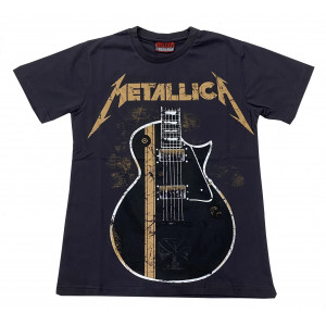 Metallica - Guitar (T-Shirt) Siyah