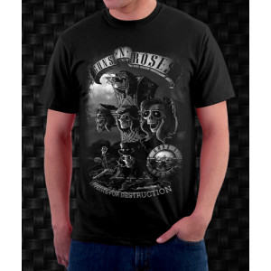 Guns N' Roses - Appetite For Destruction Black And White (T-Shirt)